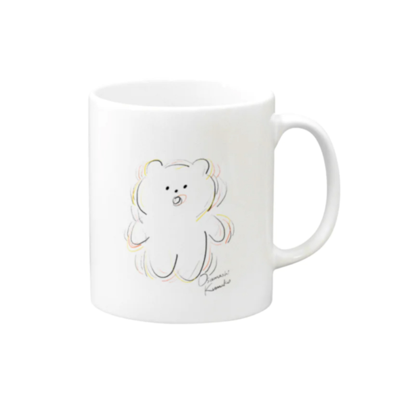 おすましくま子の震撼 マグカップ