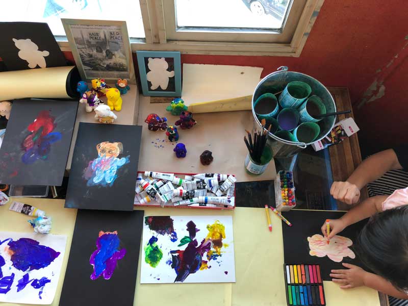 おすましくま子のワークショップの様子